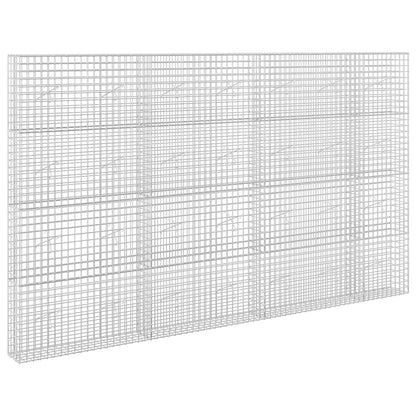 vidaXL Gabion with 3.5 mm Wire and 5x5 cm Mesh 350x20x200 cm 2