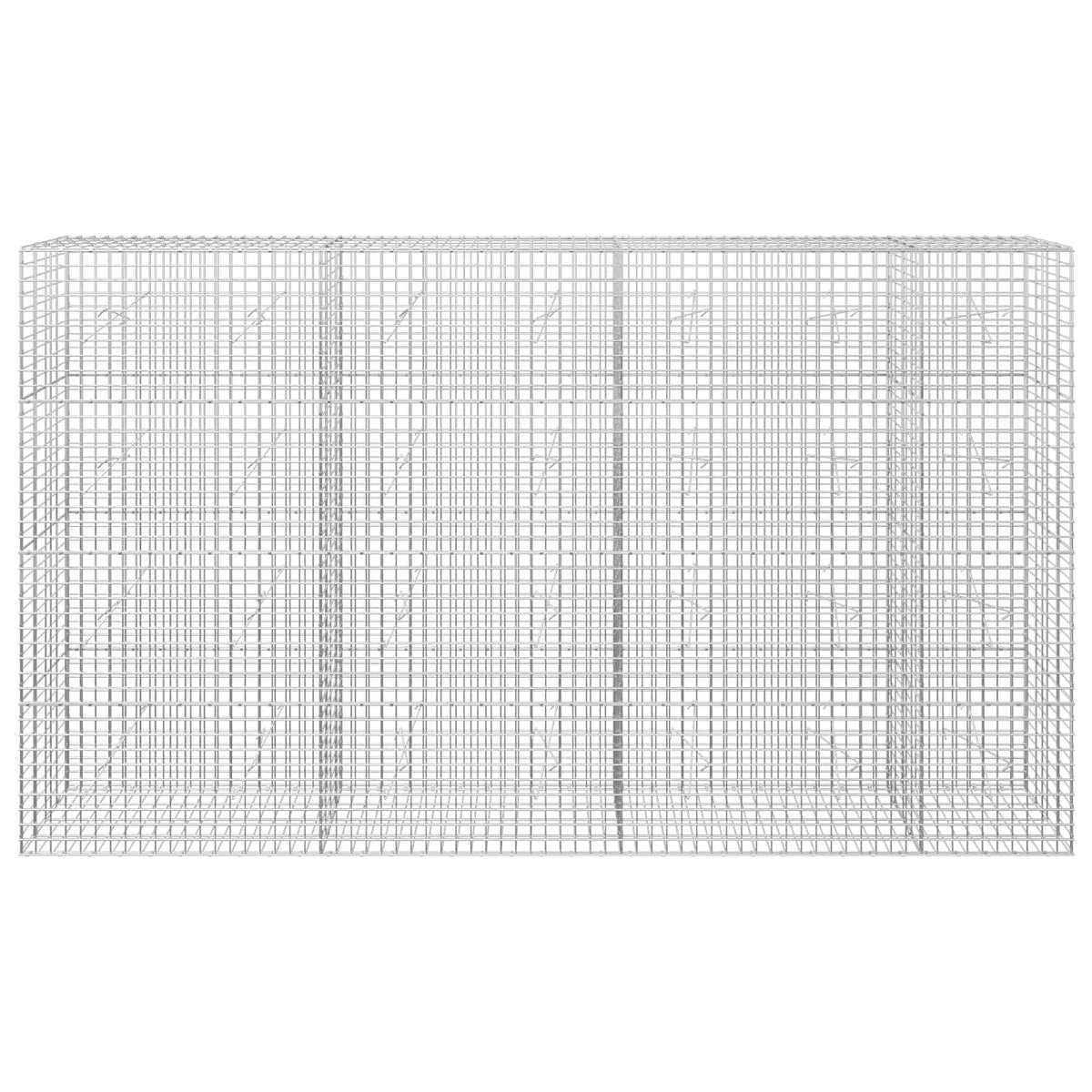 vidaXL Gabion with 3.5 mm Wire and 5x5 cm Mesh 350x20x200 cm 3