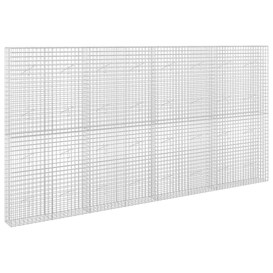 vidaXL Gabion with 3.5 mm Wire and 5x5 cm Mesh 400x20x200 cm 2