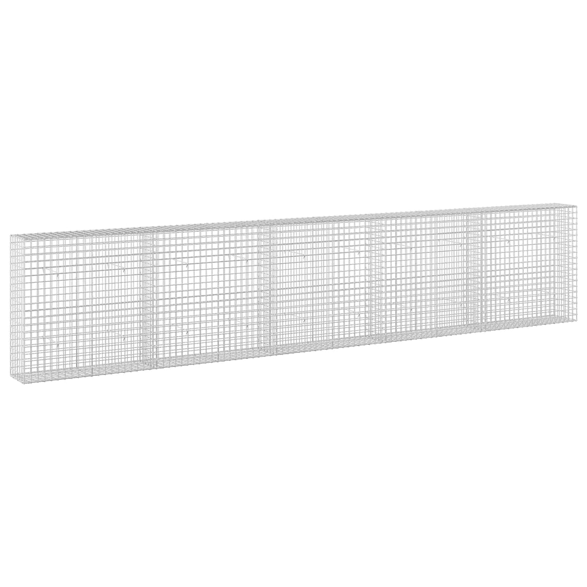vidaXL Gabion with 3.5 mm Wire and 5x5 cm Mesh 500x30x100 cm 2