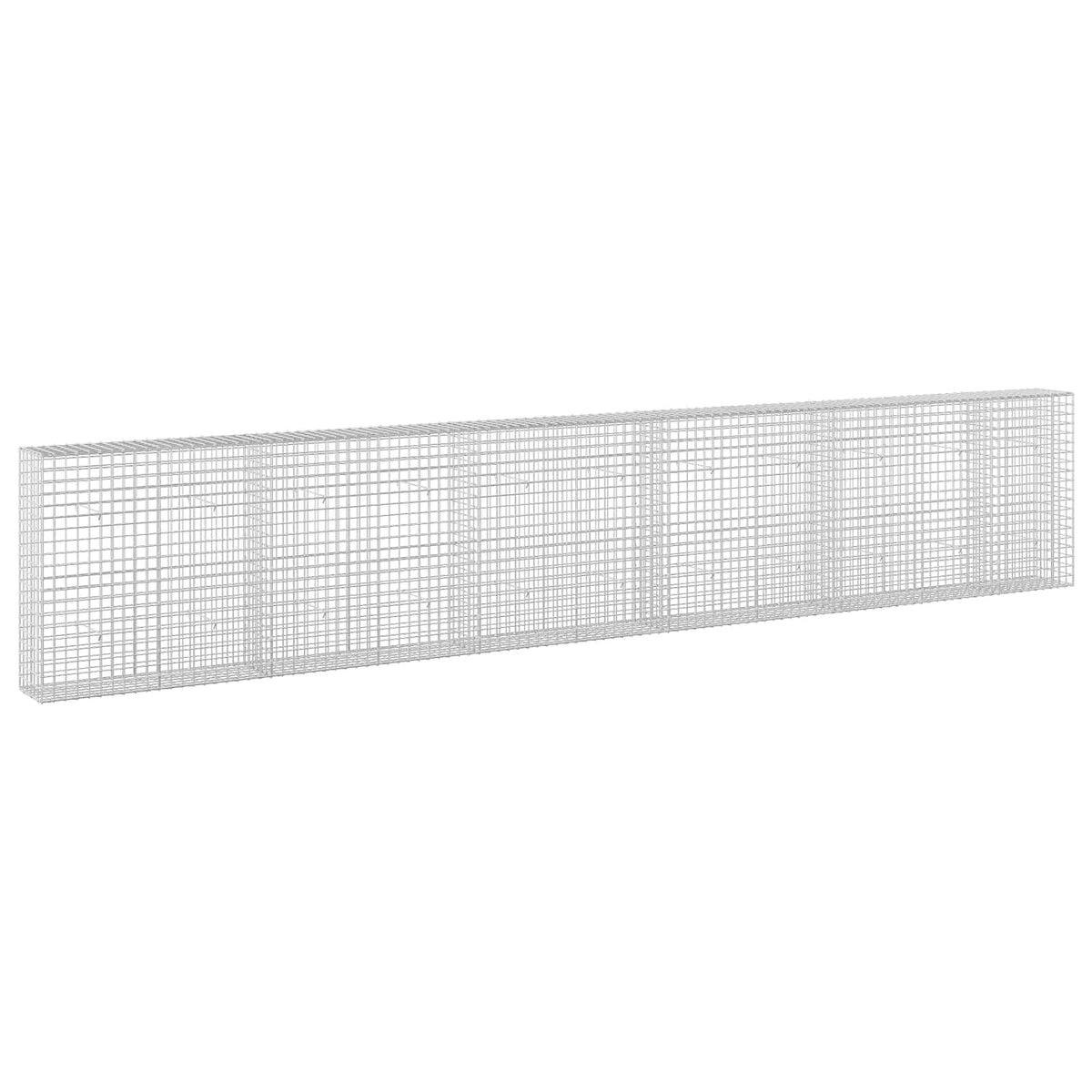 vidaXL Gabion with 3.5 mm Wire and 5x5 cm Mesh 550x30x100 cm 2