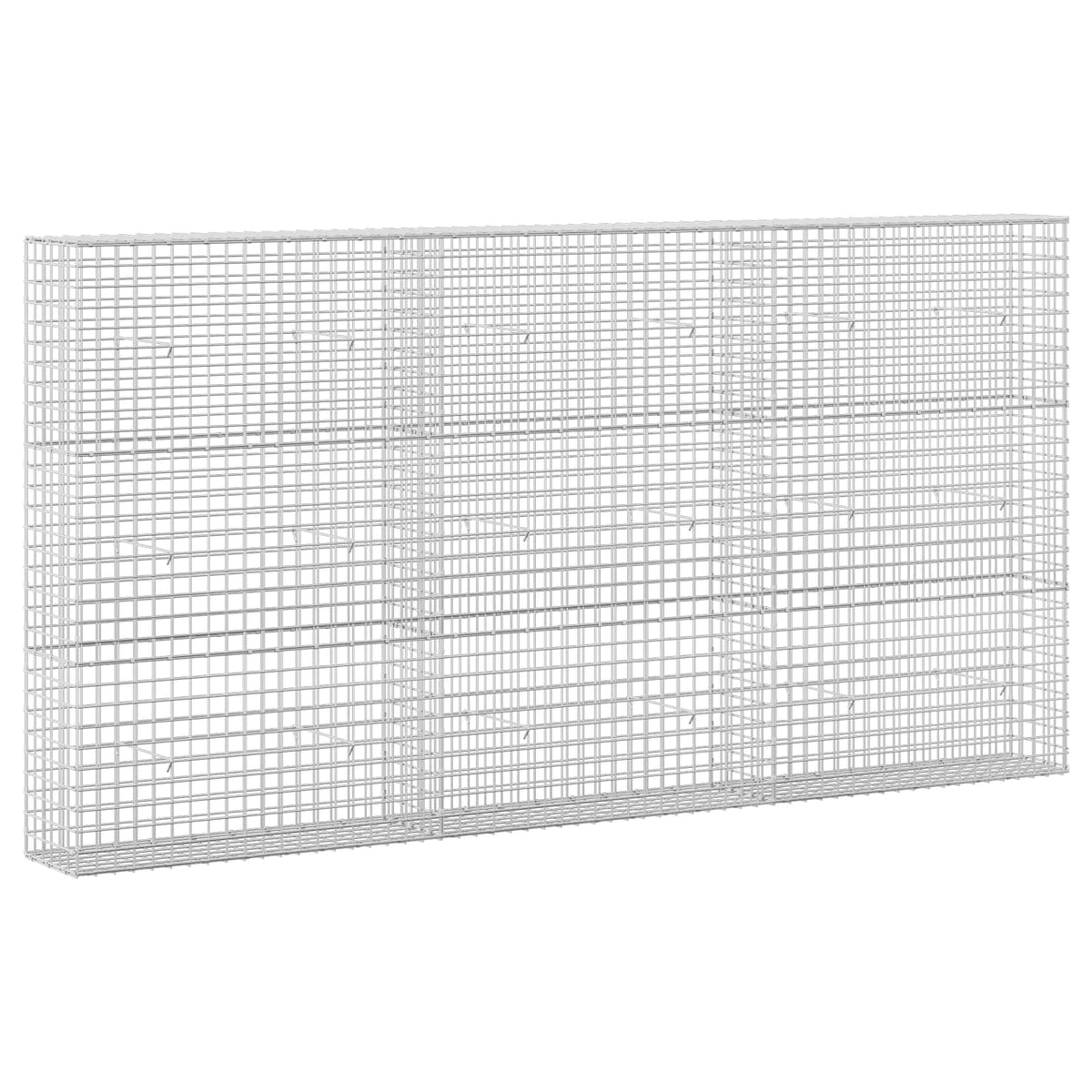 vidaXL Gabion with 3.5 mm Wire and 5x5 cm Mesh 300x30x150 cm 2