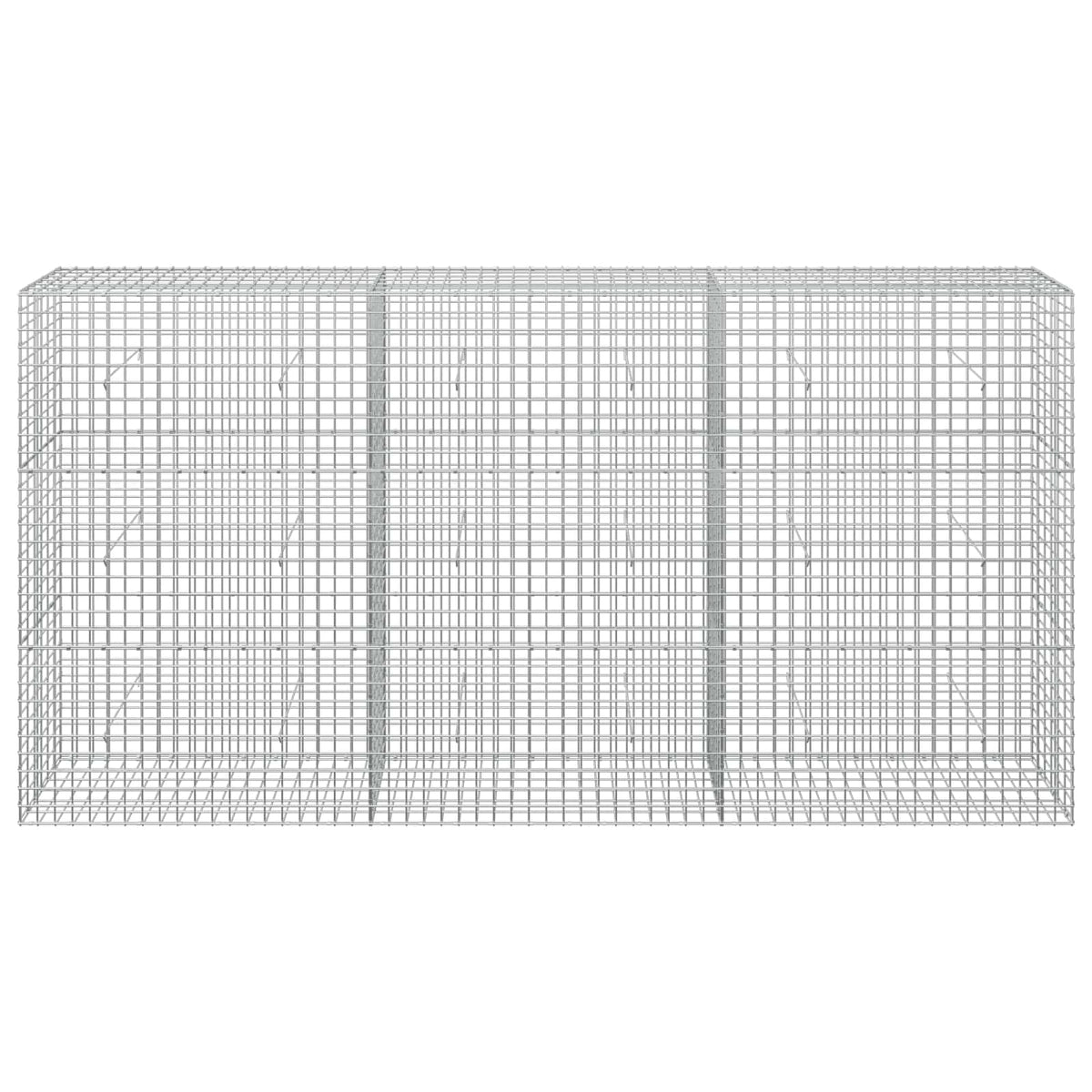 vidaXL Gabion with 3.5 mm Wire and 5x5 cm Mesh 300x30x150 cm 3