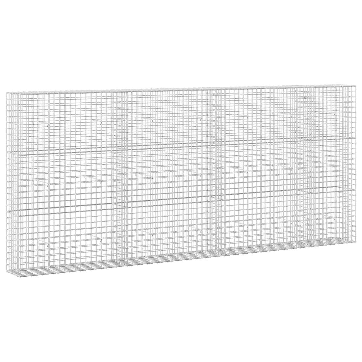 vidaXL Gabion with 3.5 mm Wire and 5x5 cm Mesh 350x30x150 cm 2