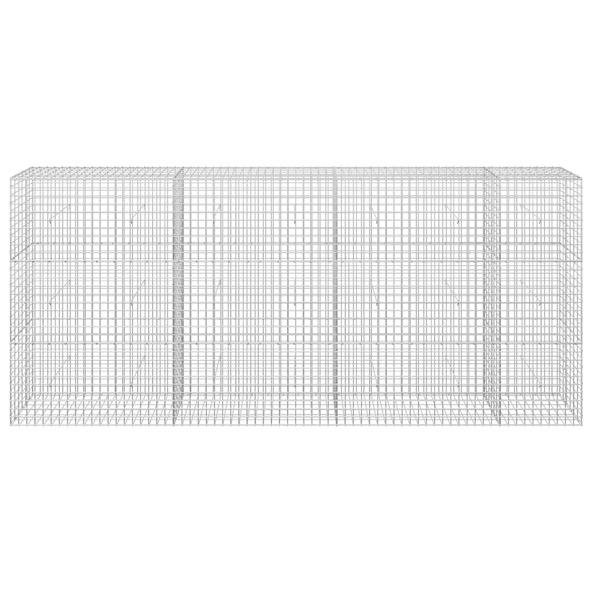 vidaXL Gabion with 3.5 mm Wire and 5x5 cm Mesh 350x30x150 cm 3