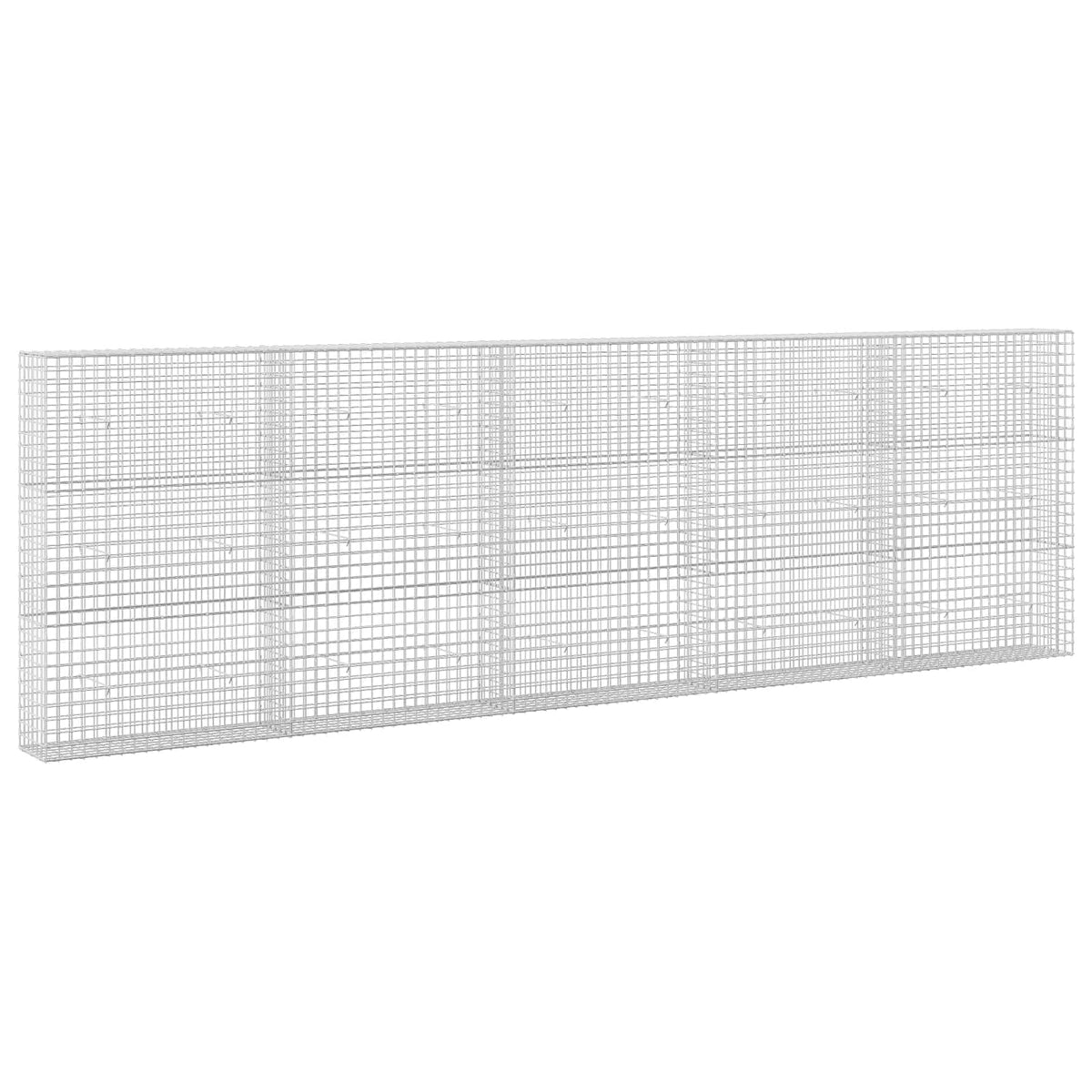 vidaXL Gabion with 3.5 mm Wire and 5x5 cm Mesh 500x30x150 cm 2