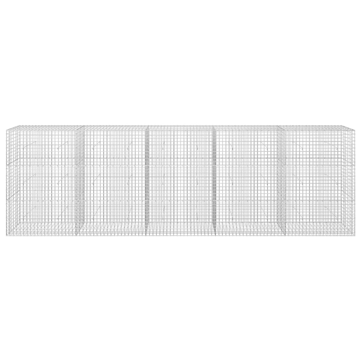 vidaXL Gabion with 3.5 mm Wire and 5x5 cm Mesh 500x30x150 cm 3