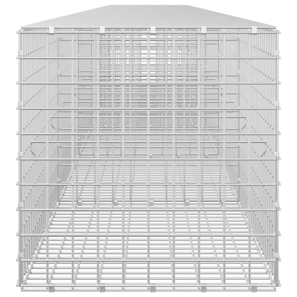 vidaXL Gabion with 3.5 mm Wire and 5x5 cm Mesh 550x50x50 cm 4