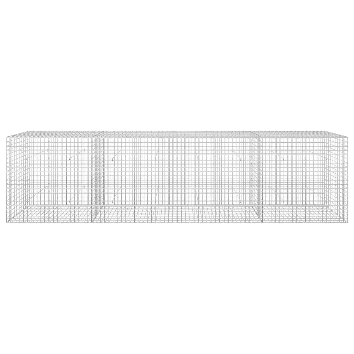 vidaXL Gabion with 3.5 mm Wire and 5x5 cm Mesh 400x50x100 cm 3