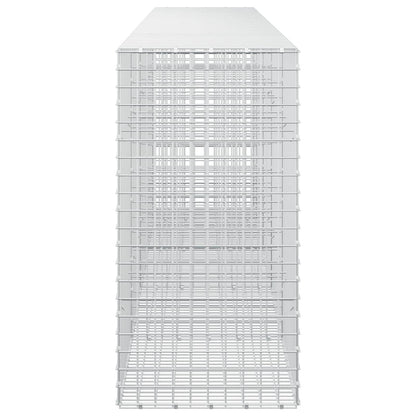 vidaXL Gabion with 3.5 mm Wire and 5x5 cm Mesh 450x50x100 cm 4