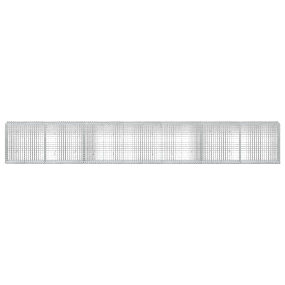 vidaXL Gabion with 3.5 mm Wire and 5x5 cm Mesh 700x50x100 cm 3