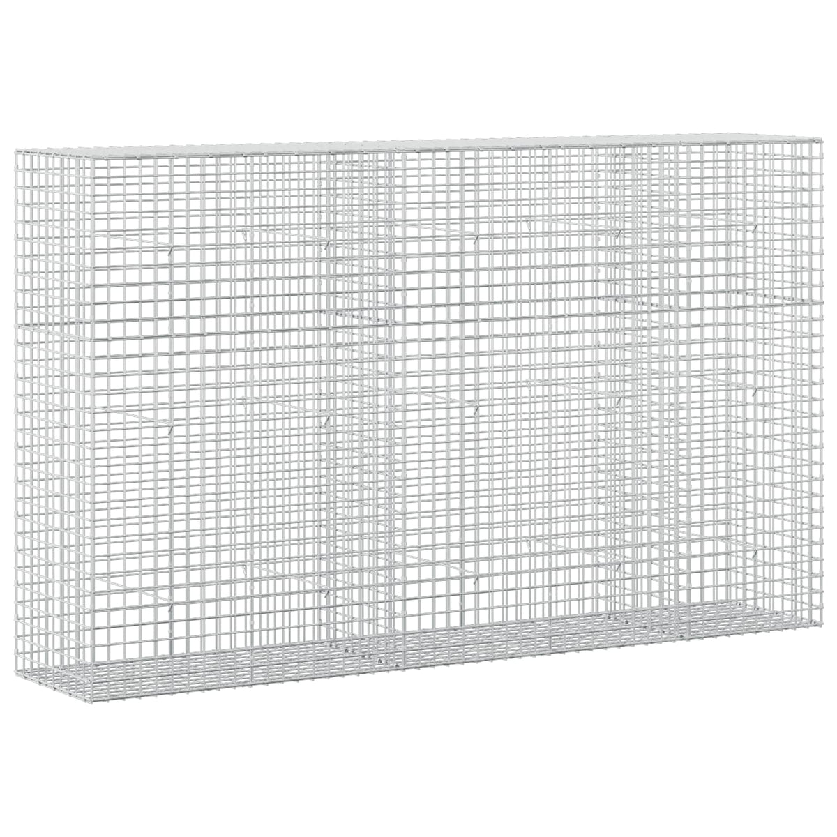 vidaXL Gabion with 3.5 mm Wire and 5x5 cm Mesh 250x50x150 cm 2