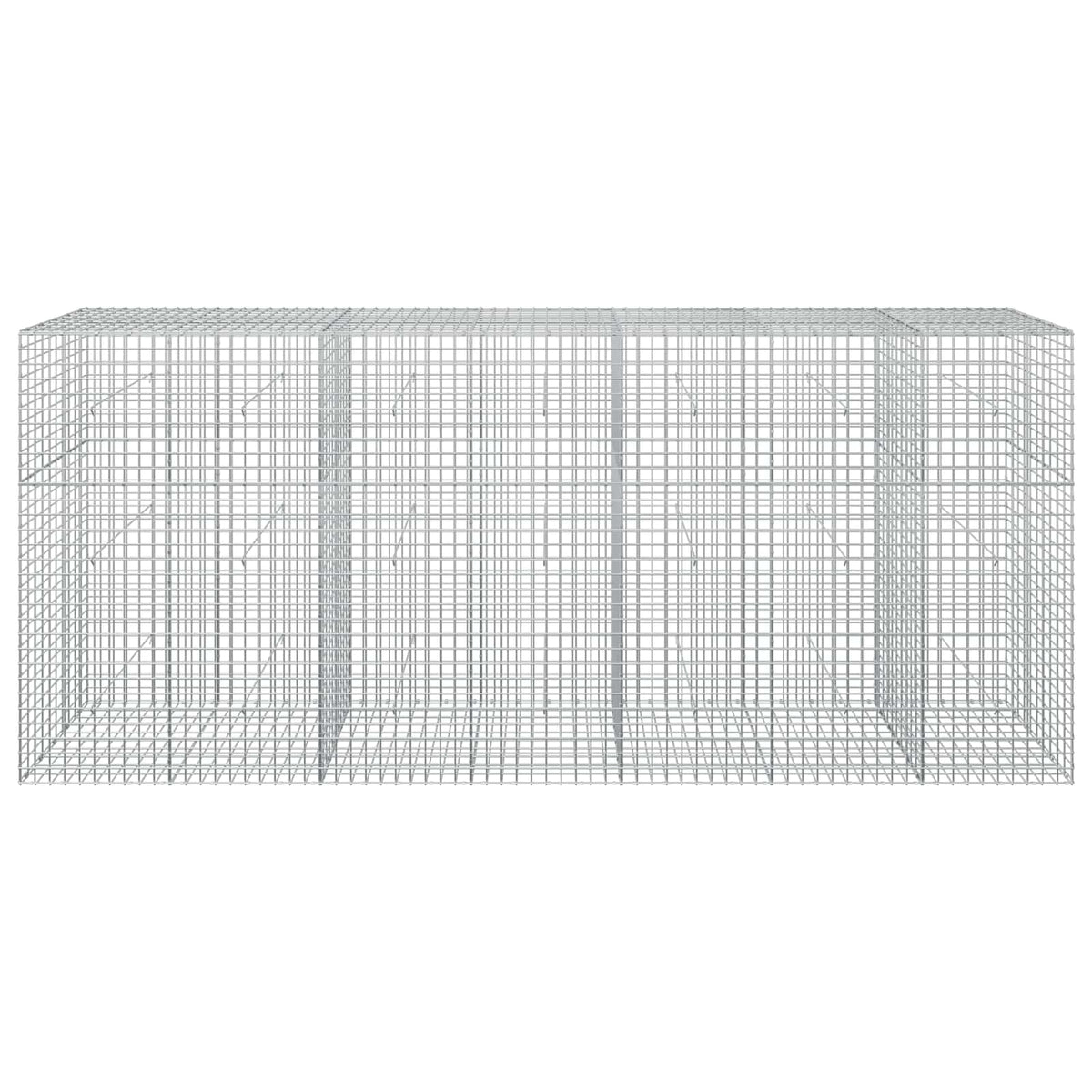 vidaXL Gabion with 3.5 mm Wire and 5x5 cm Mesh 350x50x150 cm 3