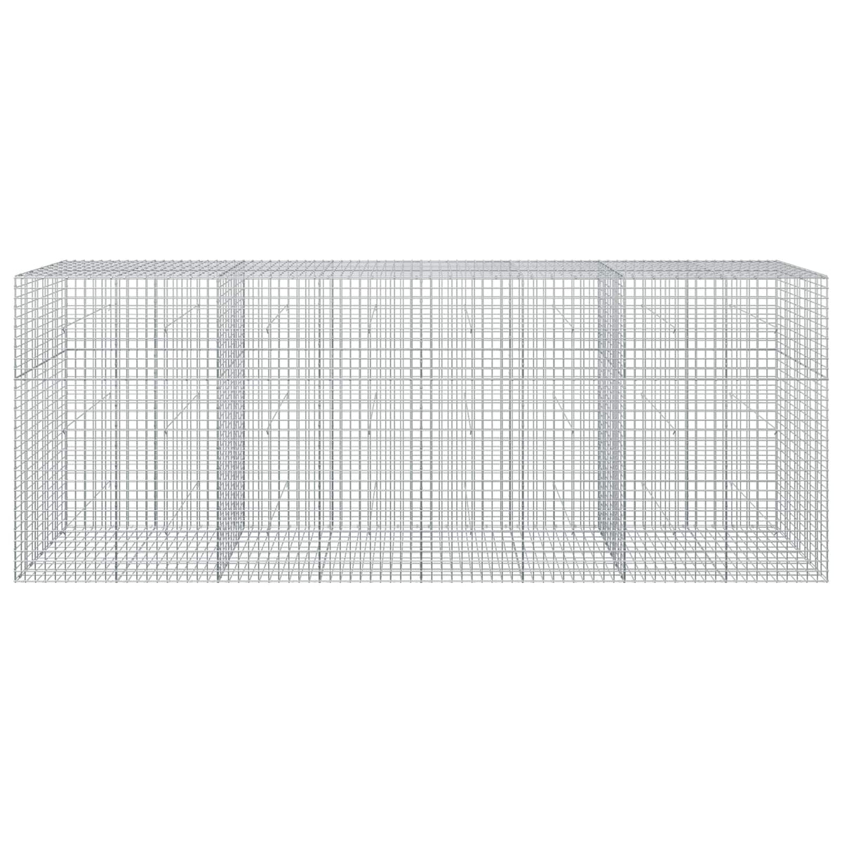vidaXL Gabion with 3.5 mm Wire and 5x5 cm Mesh 400x50x150 cm 3