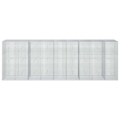 vidaXL Gabion with 3.5 mm Wire and 5x5 cm Mesh 450x50x150 cm 3