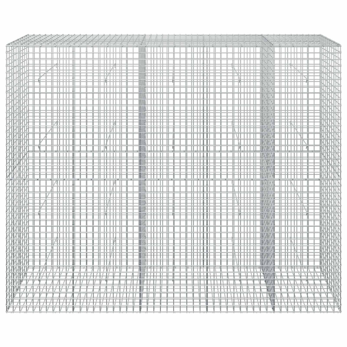vidaXL Gabion with 3.5 mm Wire and 5x5 cm Mesh 250x50x200 cm 3