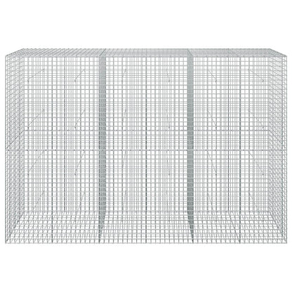 vidaXL Gabion with 3.5 mm Wire and 5x5 cm Mesh 300x50x200 cm 3