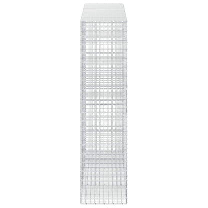 vidaXL Gabion with 3.5 mm Wire and 5x5 cm Mesh 300x50x200 cm 4