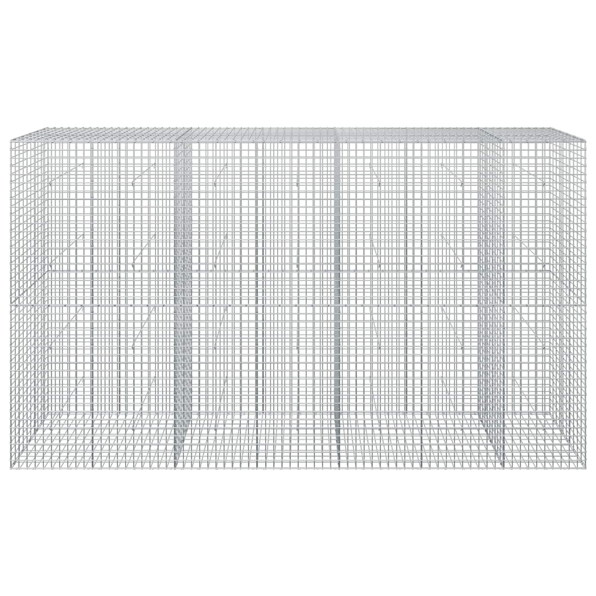 vidaXL Gabion with 3.5 mm Wire and 5x5 cm Mesh 350x50x200 cm 3
