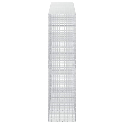 vidaXL Gabion with 3.5 mm Wire and 5x5 cm Mesh 350x50x200 cm 4