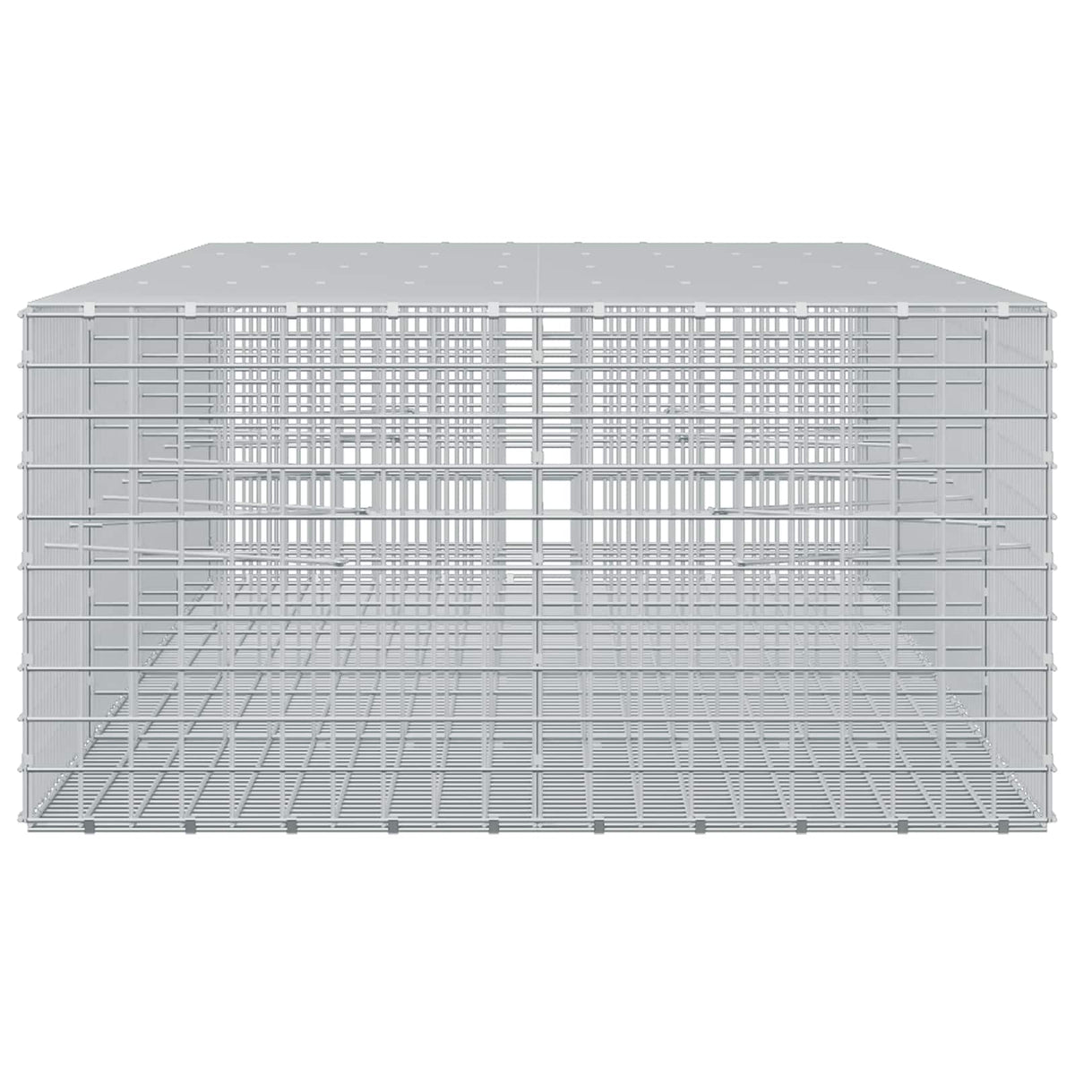 vidaXL Gabion with 3.5 mm Wire and 5x5 cm Mesh 400x100x50 cm 4
