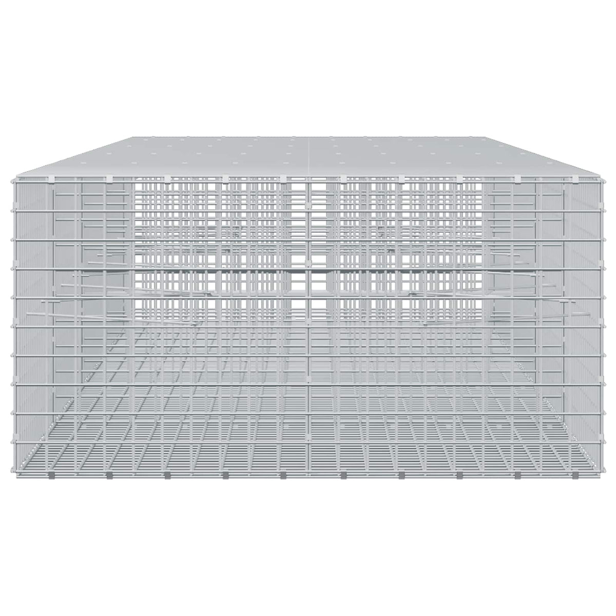 vidaXL Gabion with 3.5 mm Wire and 5x5 cm Mesh 450x100x50 cm 4