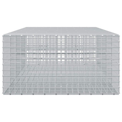vidaXL Gabion with 3.5 mm Wire and 5x5 cm Mesh 450x100x50 cm 4