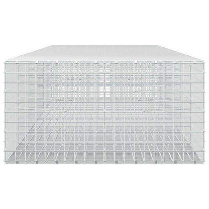 vidaXL Gabion with 3.5 mm Wire and 5x5 cm Mesh 550x100x50 cm 4