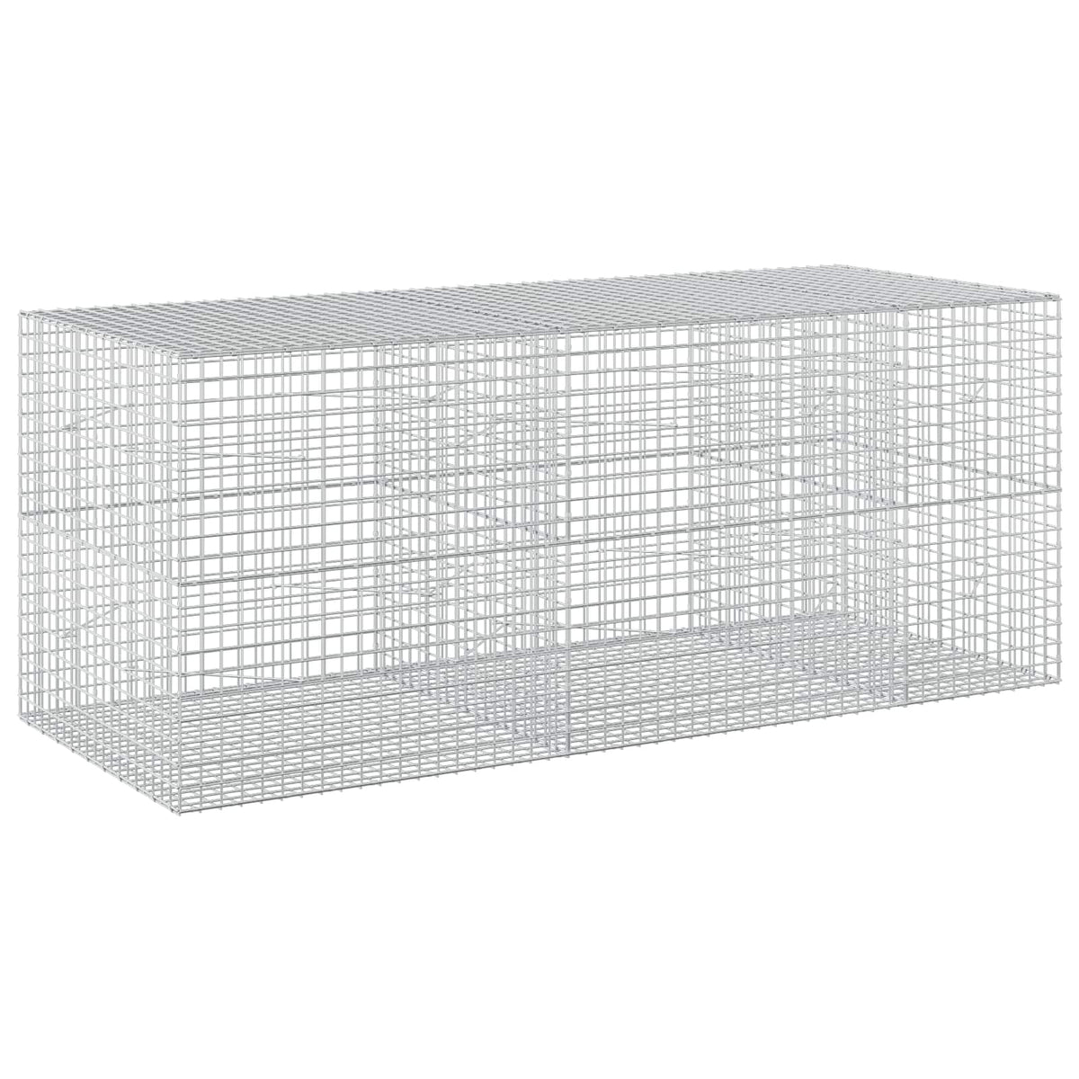 vidaXL Gabion with 3.5 mm Wire and 5x5 cm Mesh 250x100x100 cm 2