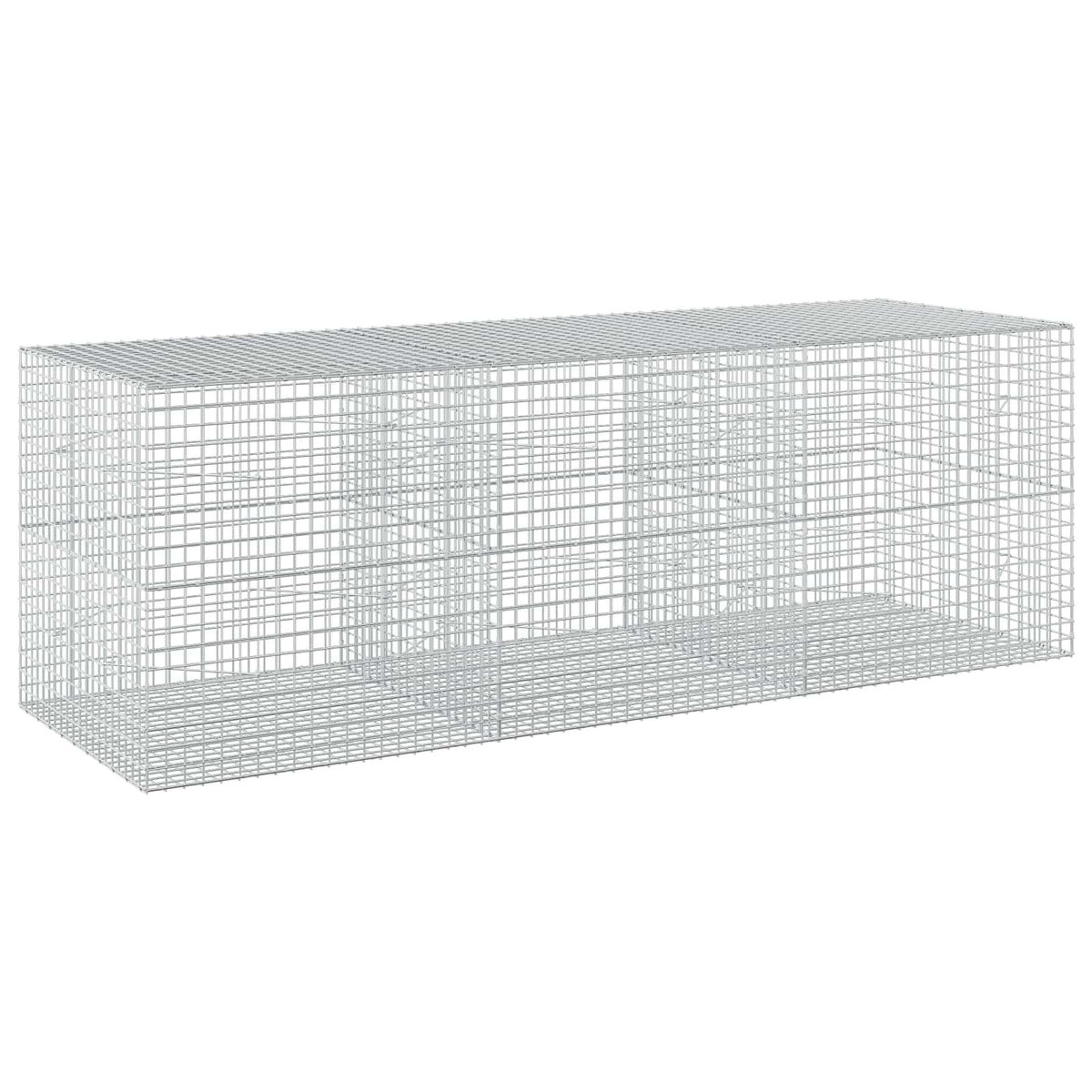 vidaXL Gabion with 3.5 mm Wire and 5x5 cm Mesh 300x100x100 cm 2
