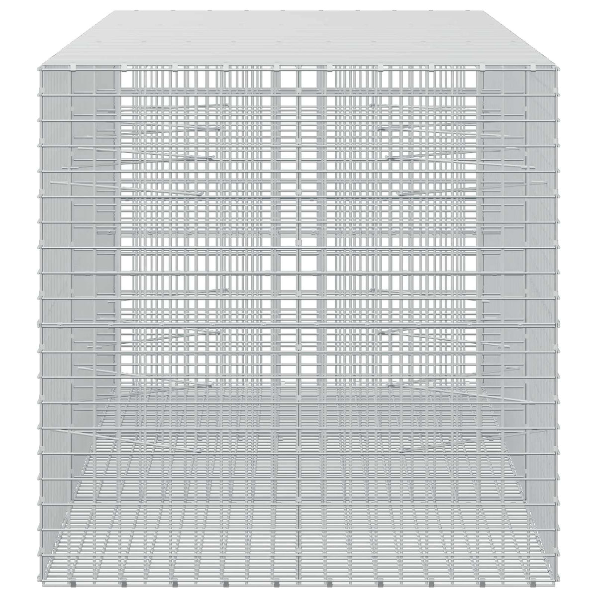 vidaXL Gabion with 3.5 mm Wire and 5x5 cm Mesh 300x100x100 cm 4