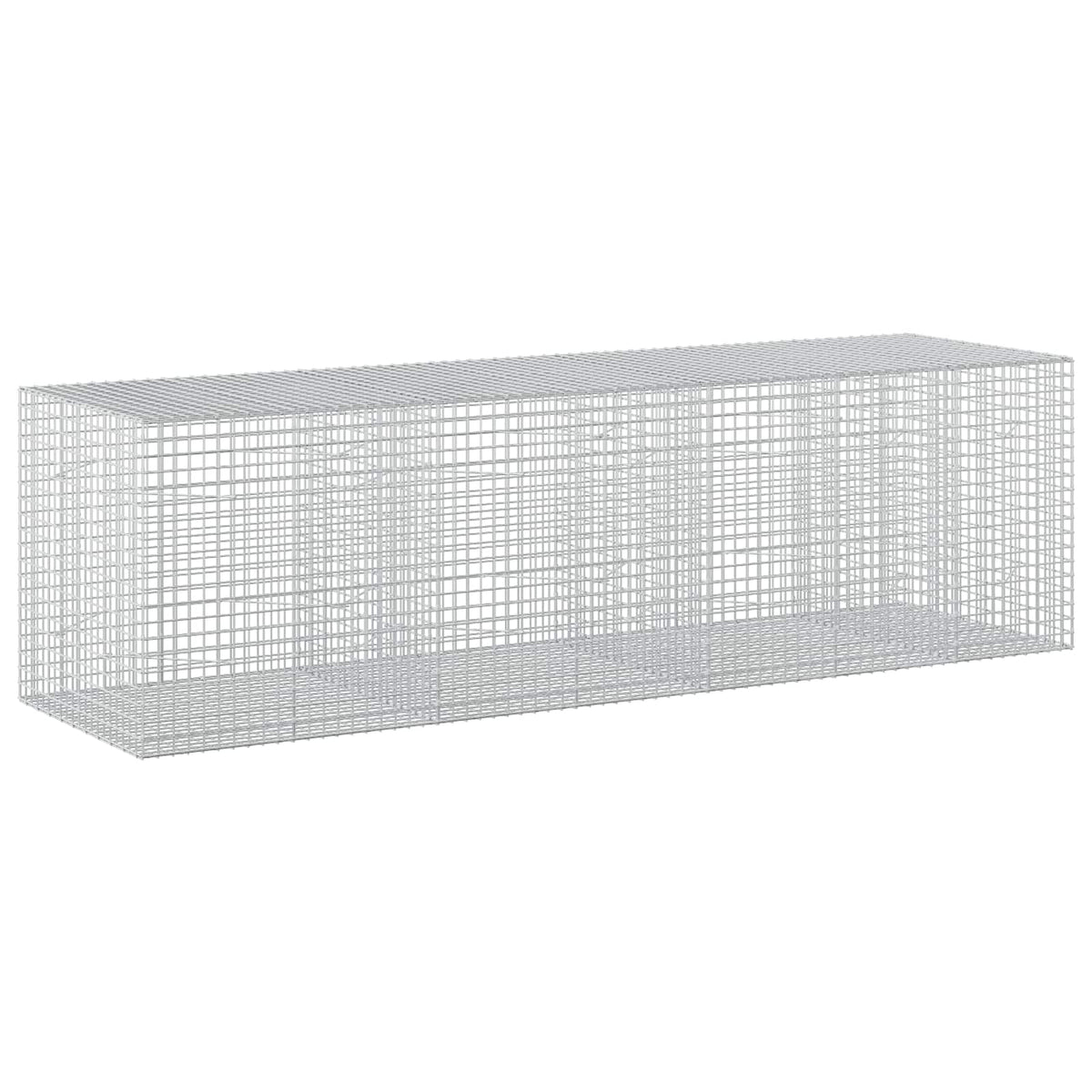 vidaXL Gabion with 3.5 mm Wire and 5x5 cm Mesh 350x100x100 cm 2