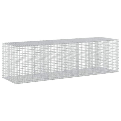 vidaXL Gabion with 3.5 mm Wire and 5x5 cm Mesh 350x100x100 cm 2