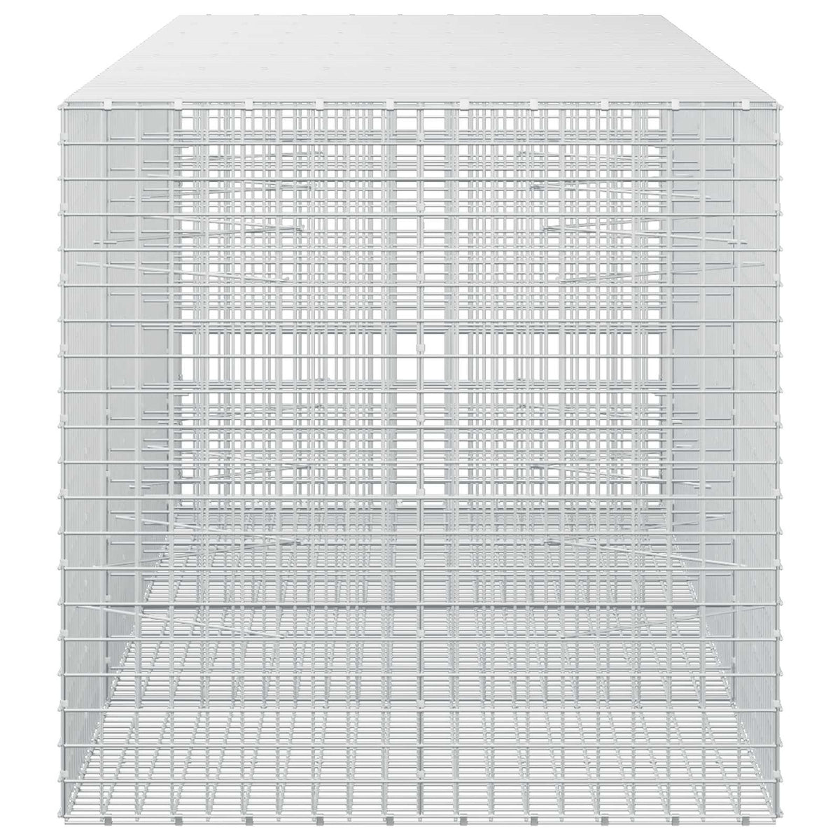 vidaXL Gabion with 3.5 mm Wire and 5x5 cm Mesh 350x100x100 cm 4