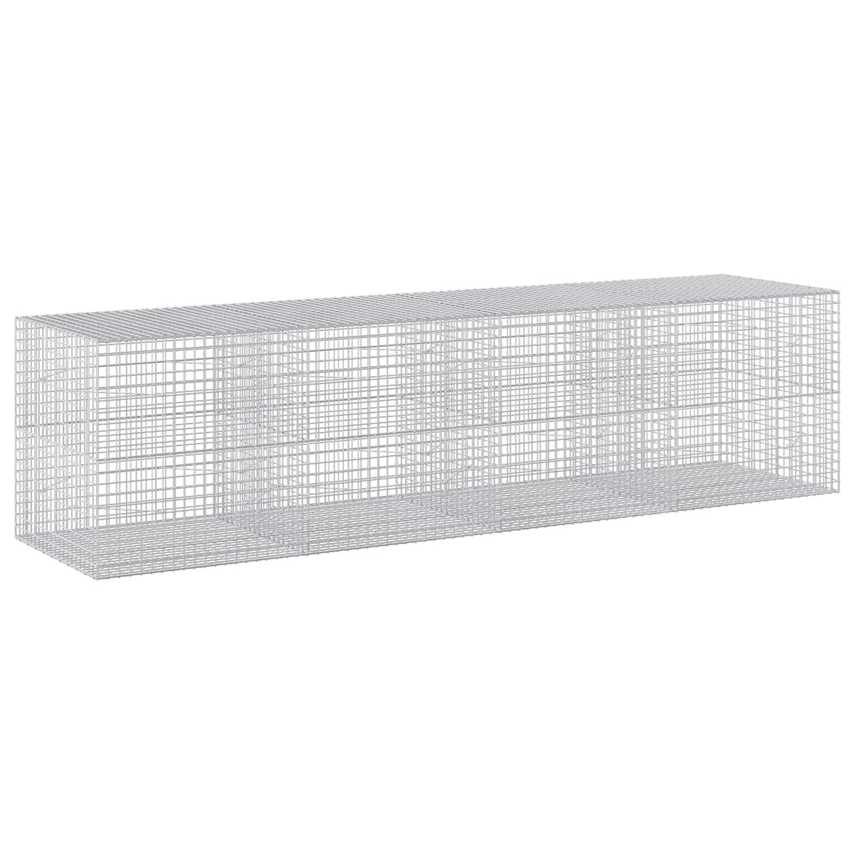 vidaXL Gabion with 3.5 mm Wire and 5x5 cm Mesh 400x100x100 cm 2