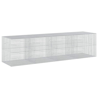 vidaXL Gabion with 3.5 mm Wire and 5x5 cm Mesh 400x100x100 cm 2