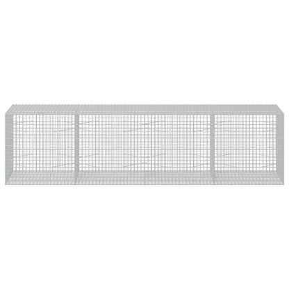 vidaXL Gabion with 3.5 mm Wire and 5x5 cm Mesh 400x100x100 cm 3