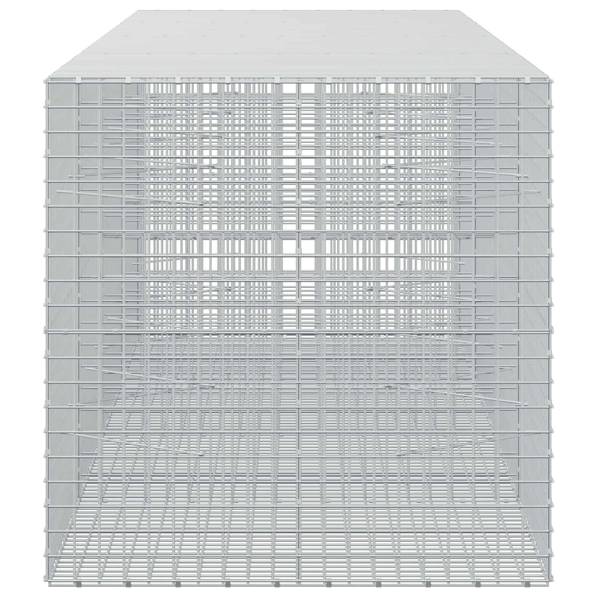 vidaXL Gabion with 3.5 mm Wire and 5x5 cm Mesh 400x100x100 cm 4