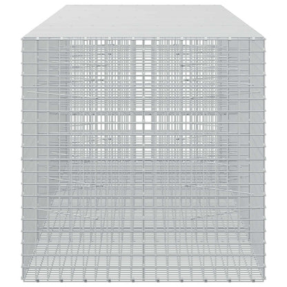 vidaXL Gabion with 3.5 mm Wire and 5x5 cm Mesh 400x100x100 cm 4