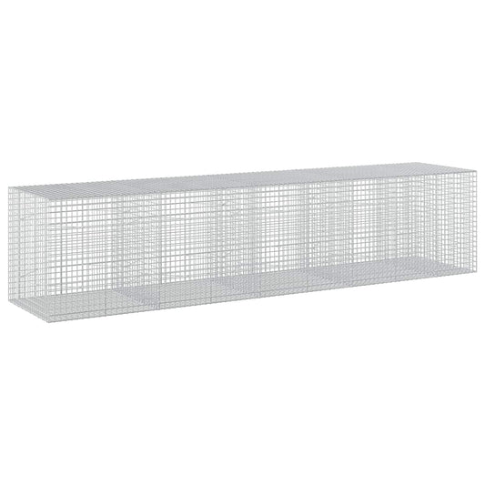 vidaXL Gabion with 3.5 mm Wire and 5x5 cm Mesh 450x100x100 cm 2