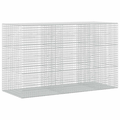 vidaXL Gabion with 3.5 mm Wire and 5x5 cm Mesh 250x100x150 cm 2