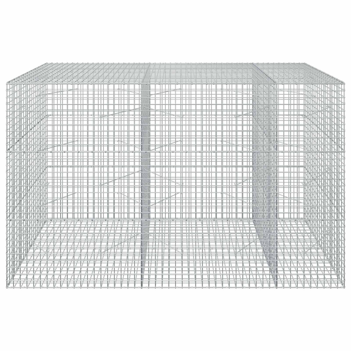 vidaXL Gabion with 3.5 mm Wire and 5x5 cm Mesh 250x100x150 cm 3