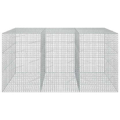 vidaXL Gabion with 3.5 mm Wire and 5x5 cm Mesh 300x100x150 cm 3