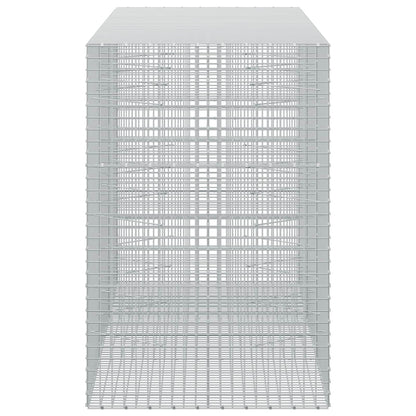vidaXL Gabion with 3.5 mm Wire and 5x5 cm Mesh 300x100x150 cm 4