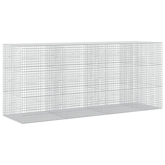vidaXL Gabion with 3.5 mm Wire and 5x5 cm Mesh 350x100x150 cm 2