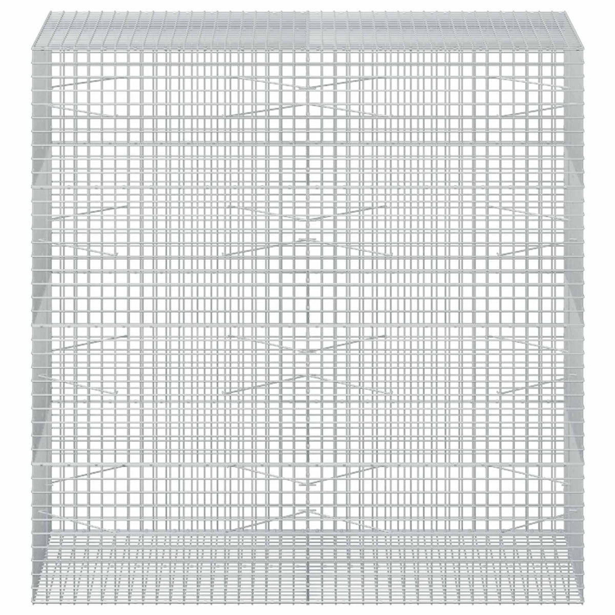 vidaXL Gabion with 3.5 mm Wire and 5x5 cm Mesh 200x100x200 cm 3