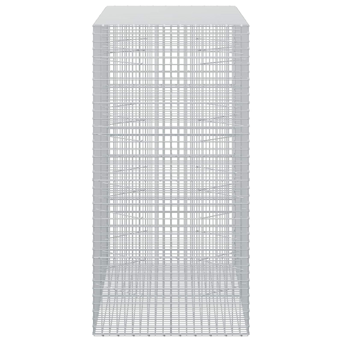 vidaXL Gabion with 3.5 mm Wire and 5x5 cm Mesh 200x100x200 cm 4