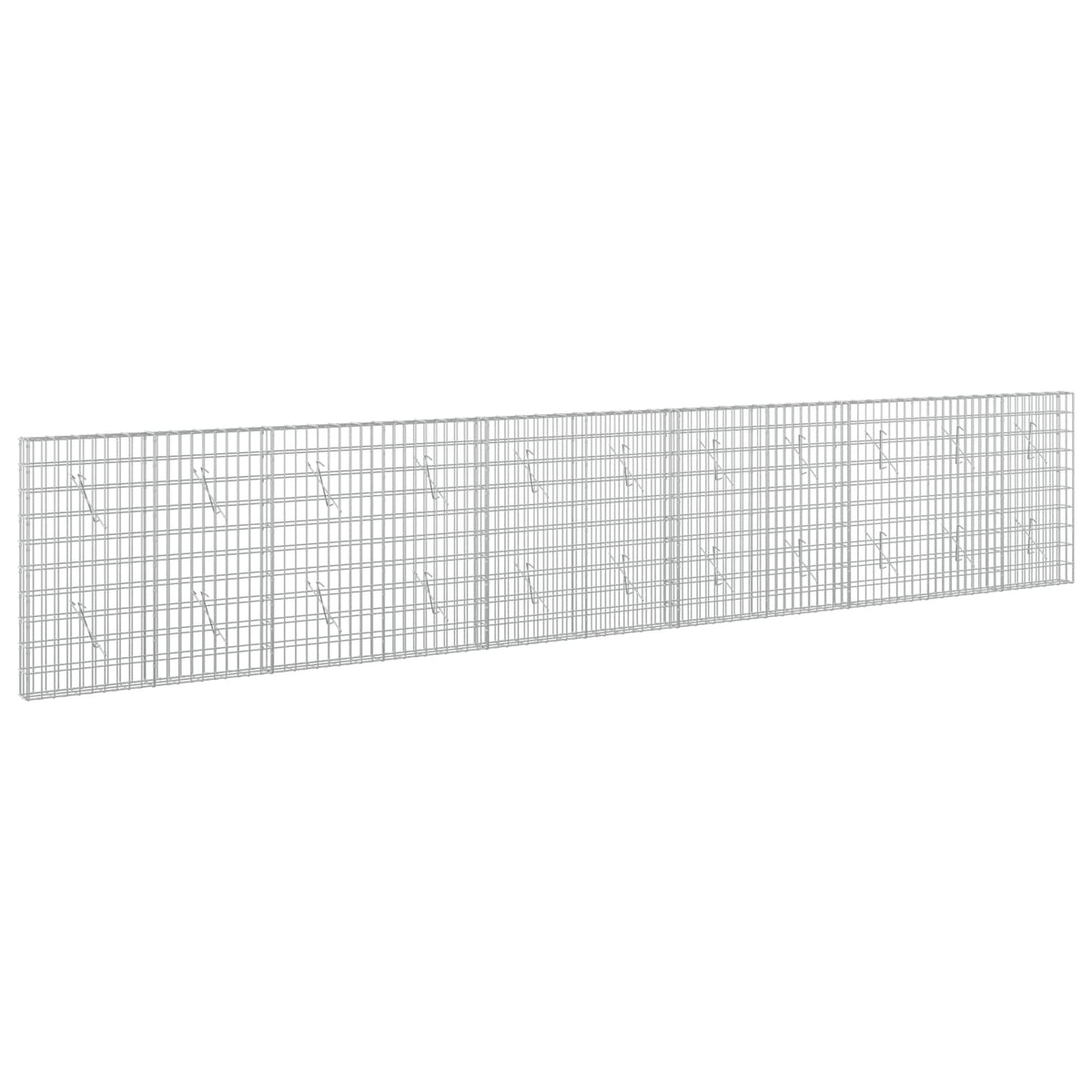 vidaXL Gabion with 3.5 mm Wire and 5x10 cm Mesh 550x10x100 cm 2