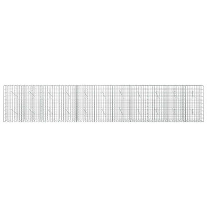 vidaXL Gabion with 3.5 mm Wire and 5x10 cm Mesh 550x10x100 cm 3
