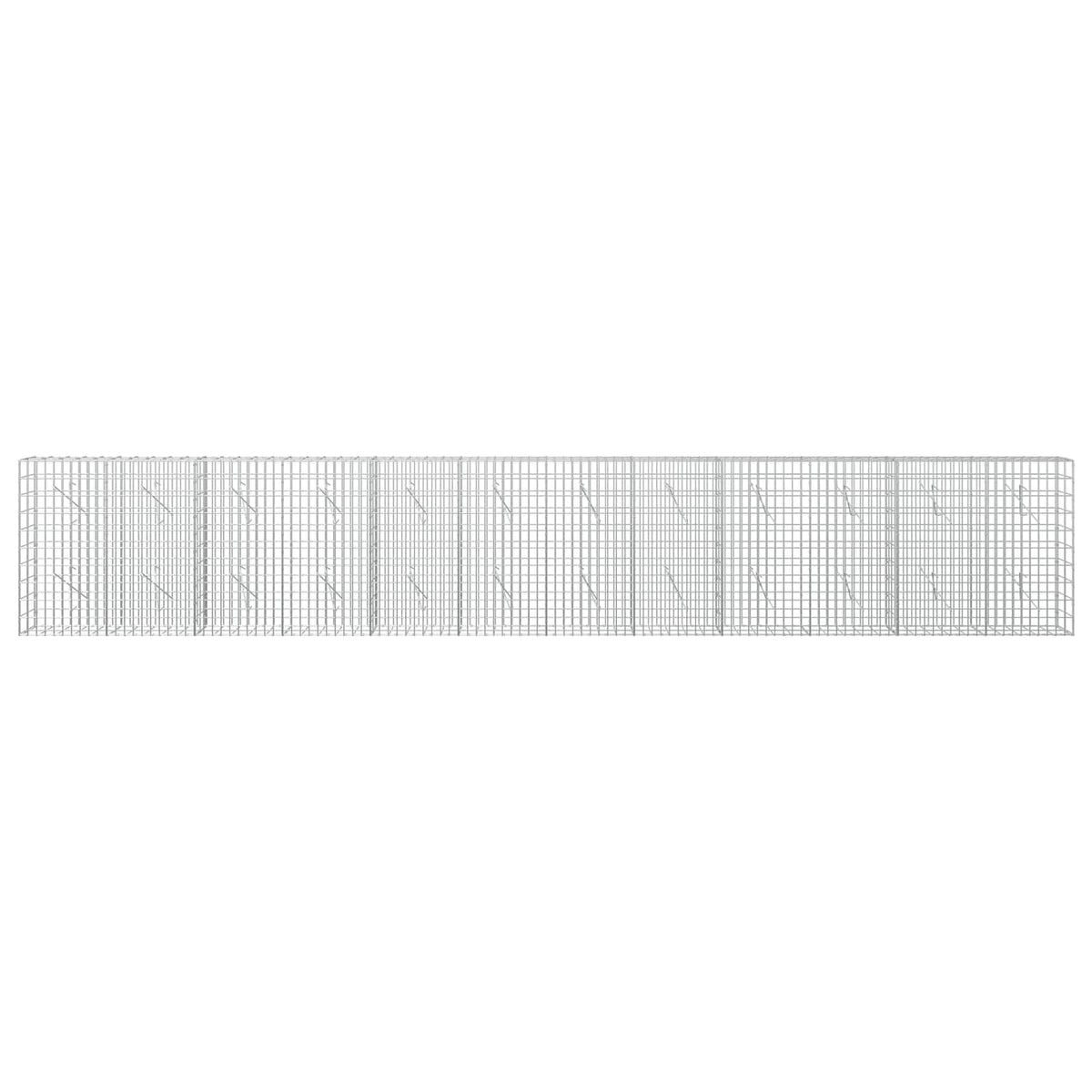 Gabion with 3.5 mm Wire and 5x10 cm Mesh 50x10x100 cm Height 100 cm Thickness 10 cm 50–1000 cm 600 cm